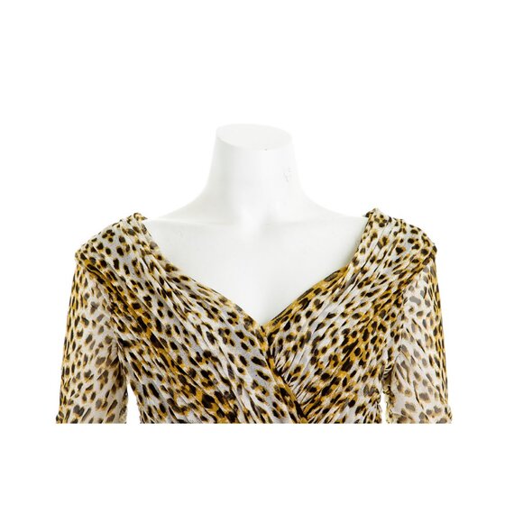 NWT Vintage Todashi mesh leopard dress. Small. - Picture 4 of 5